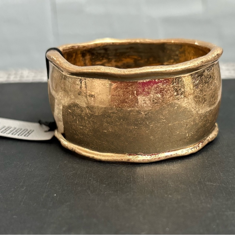 Robert Lee Morris Goldplated Turquoise Stone Bracelet - Picture 7 of 14